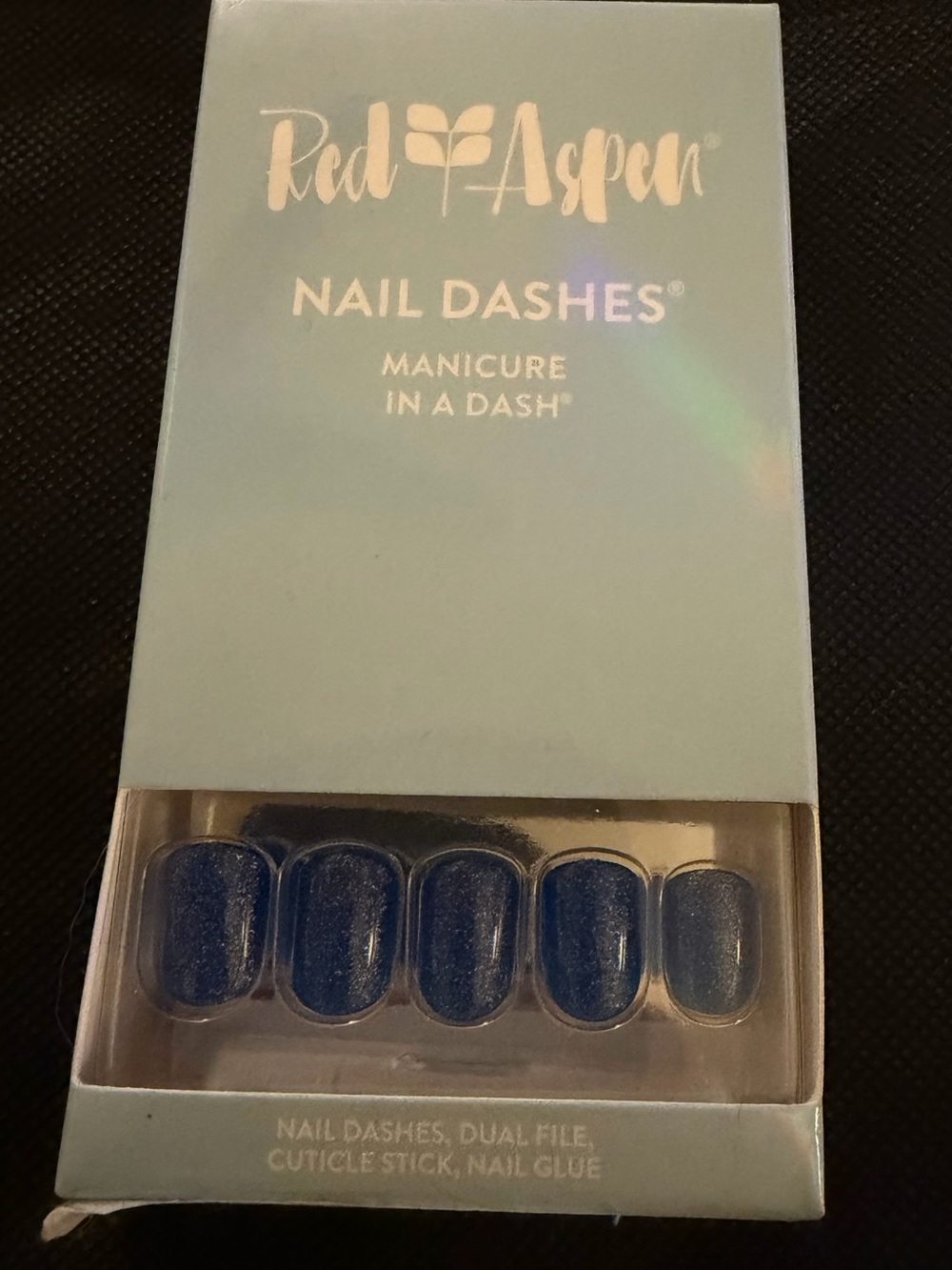 Red Aspen “Into the Blue, Babs” Press-On Nail Dashes